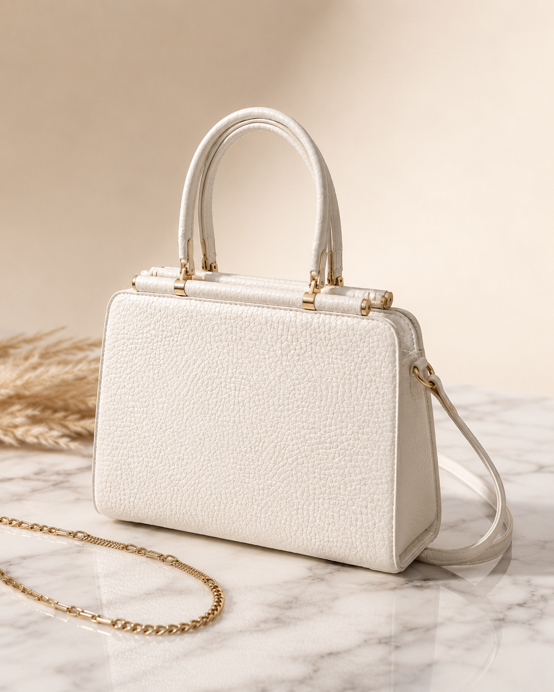 The Atelier — Pearl Structured Top Handle